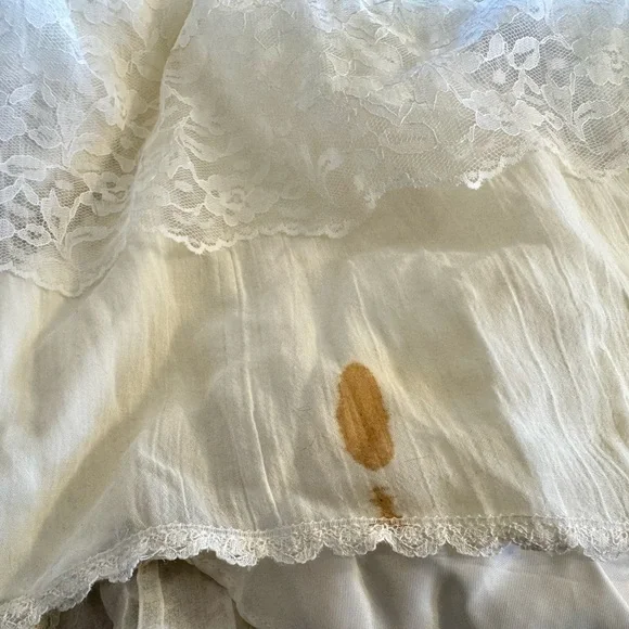 Vintage Gunne Sax Jessica McClintock White High Neck Edwardian Style Gown, 10 - Picture 12 of 12